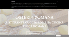 Desktop Screenshot of osteriaromana.it