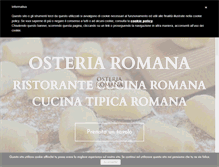 Tablet Screenshot of osteriaromana.it